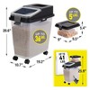 Mighty Tuff 3-Piece Wheeled Pet Food Storage with Lid and 5 Lbs Treat Container - 2 of 4