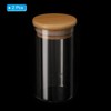 Unique Bargains Kitchen Food Storage Glass Jar with Airtight Bamboo Lid 2 Pcs - 3 of 4