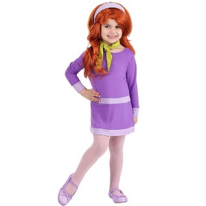 HalloweenCostumes.com Scooby Doo Daphne Costume for Toddlers, Scooby-Doo Character Purple Dress Outfit for Halloween - 1 of 4