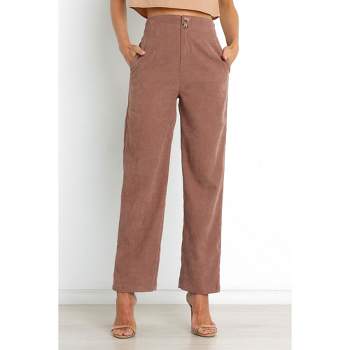 Women's High-rise Pleat Front Straight Chino Pants - A New Day™ Brown 16 :  Target