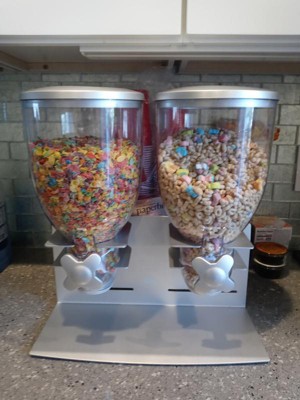 Double Cereal Dispenser Zevro Color: Silver