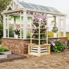 Outsunny Wooden Garden Planter with Trellis, Freestanding Garden Box for Garden, Patio, Balcony - 2 of 4