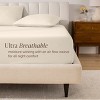 260 Thread Count Organic Cotton Percale Fitted Sheet by Bare Home - 3 of 4