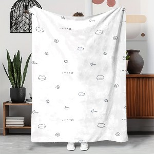 Soft Warm Flannel Blanket - All-Season Throw for Bed, Sofa, Travel, Office, Camping - Cozy Home Decor Gifts - 1 of 4