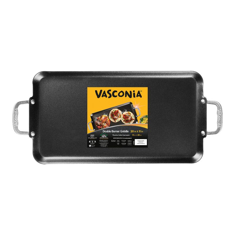 VASCONIA® 20-In. x 11-In. Double Burner Griddle, 2 of 5