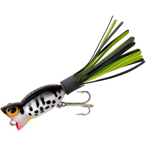 Arbogast Hula Popper 1/4 oz Fishing Lure - Black Coach Dog - 1 of 1