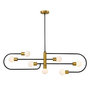 Neutra 7-Bulb Vintage-Inspired Billiard Table Light Fixture - Mid-Century Modern Design - 1 of 3