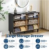 5/6/7 Drawers Dresser for Bedroom, Chest of Drawers with Vintage Circle Handle, Wood Dresser - 2 of 4