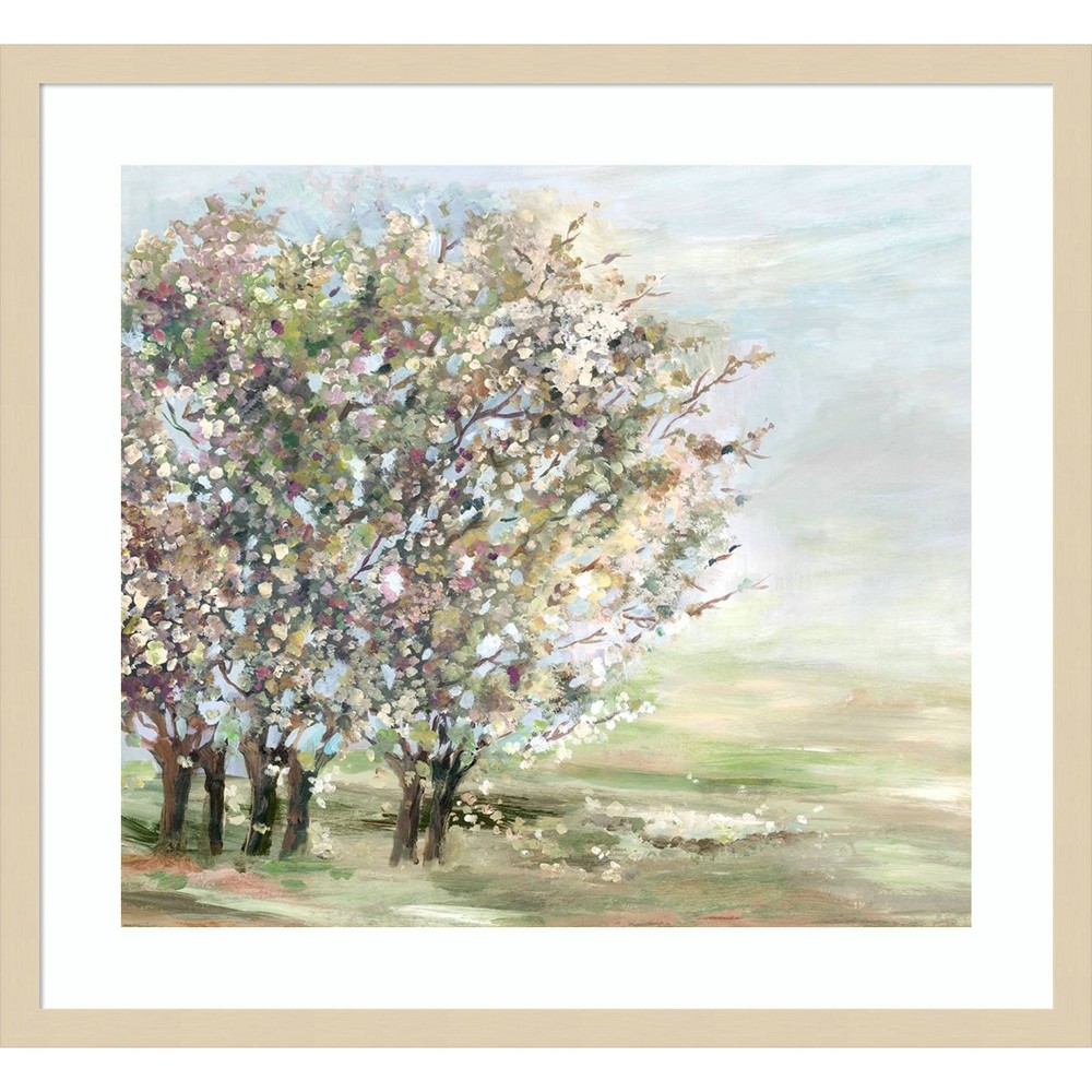 Photos - Other Decoration Amanti Art 25"x23" Glorious Bloom by Allison Pearce: Modern Style, Lithograph, Hardwood Frame, Wire Mount