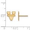 Black Bow Jewelry 14k Yellow Gold Virginia Wahoos NCAA Post Earrings - 2 of 3