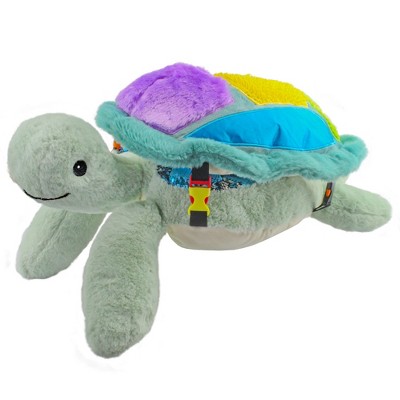 MEAVIA Weighted Sensory Lap Pad Sea Turtle Plush, Stuffed Toy w/ Detachable Pillow, FEELix Collection for Autism/Special Needs
