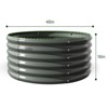 Cesicia 4x1.5ft Gray Round Galvanized Raised Garden Bed For Vegetables & Flowers - 3 of 4