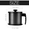 Bacon Grease Container with Fine Mesh Strainer, 1.3L Iron Cooking Oil Can with Removable Tray - 2 of 4
