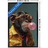 Trends International Ray Heere - Chimpanzee Blowing Bubble Framed Wall Poster Prints - 3 of 4