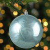 Northlight 4" Shatterproof Shiny Christmas Ball Ornament - Blue - 3 of 3