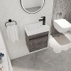 NicBex 18" Floating Bathroom Vanity with Resin Sink&Door Cabinet,Chic Wall Mounted Vanity Combo,No Faucet Included - 4 of 4