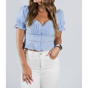 Women's Beyond Peplum Top - PAPERMOON - 1 of 3