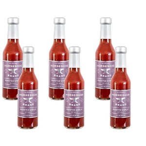 Horseshoe Brand Roasted Garlic Hot Sauce - Case of 6/8 fz - 1 of 3