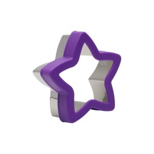Unique Bargains Biscuit Cutter Large Star Trio Cookie Cutter Hand Washable Stainless Steel Plastic 3.9"x4.1"1.6" 1Pcs - 1 of 4