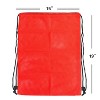 GSE 19"x15" Mesh Drawstring Backpack Bag for Sports Gym Gear, Backpacking, Camping Gear, Travel - 3 of 4