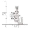 Black Bow Jewelry 10k White Gold Florida State Seminoles NCAA Small Pendant - 2 of 3