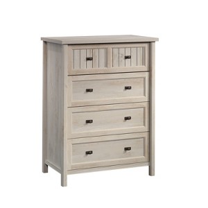 Costa 4 Drawer Chest Chalked Chestnut - Sauder: Storage Furniture for Bedroom, Smooth Metal Runners - 1 of 4