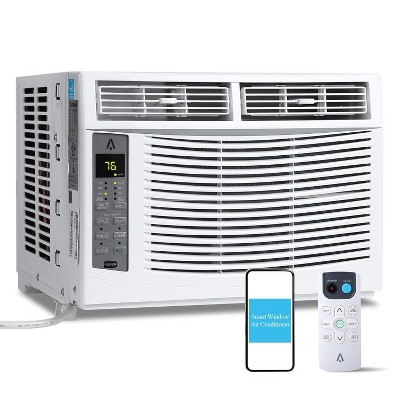 6000BTU Window Air Conditioner, Cools Up to 250 Sq. Ft., Window AC Units With Cool and Fan Functions
