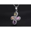 Cross Pendant Necklace for Women Mulit Colored Pave Paved CZ Ginger Lyne Collection - 3 of 4