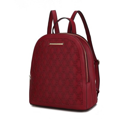 MKF Collection Sloane Vegan Leather Multi compartment Backpack by Mia K