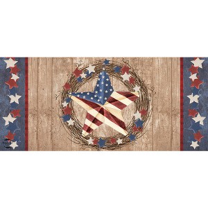 Briarwood Lane Everyday Americana Barnstar Mini Mat 22x10 Indoor Outdoor Doormat - 1 of 3