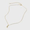 14K Gold Dipped Twisted Bubble Initial Necklace - A New Day™ Gold - 3 of 4