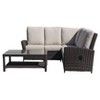 Courtyard Casual Cheshire 4 pc Recline Sectional Set with Coffee Table - 4 of 4