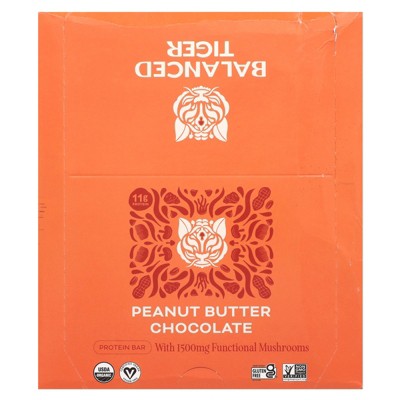 Organic Functional Mushroom Protein Bars | Full Dose (1500mg) Lions Mane, Chaga, Reishi & Cordyceps Bars | Vegan Protein Bars, Adaptogens, Superfoods
