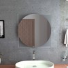 PAGED Stylish Bathroom Mirror, LED Vanity Mirror, Dimmable Anti-Fog Makeup Mirror with Gunmetal Gray Frame for Bathroom - 3 of 4