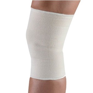 OTC Knee Support, Pullover Style, Lightweight Elastic, White - 1 of 3