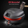AHR 30L Motorcycle Tour Tail Box Scooter Trunk Luggage Top Lock Storage Carrier Case - 4 of 4