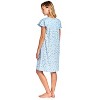Casual Nights Women's Short Sleeve Floral And Lace Nightgown - 4 of 4