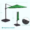 Sonkuki Outdoor 11Ft Aluminum LED Cantilever Patio Umbrella with Base for Patio Deck Garden - 3 of 4