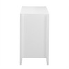 Featured Three-door Storage Cabinet With Metal Handles, Suitable For Corridors, Entrances, Living Rooms, And Study Rooms - 4 of 4