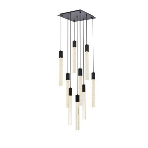 Elegant Lighting Weston 9 - Light Pendant in  Black - 1 of 4