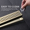 WOWOW Stainless Steel Linear Shower Drain with Removable Cover Grate - 4 of 4