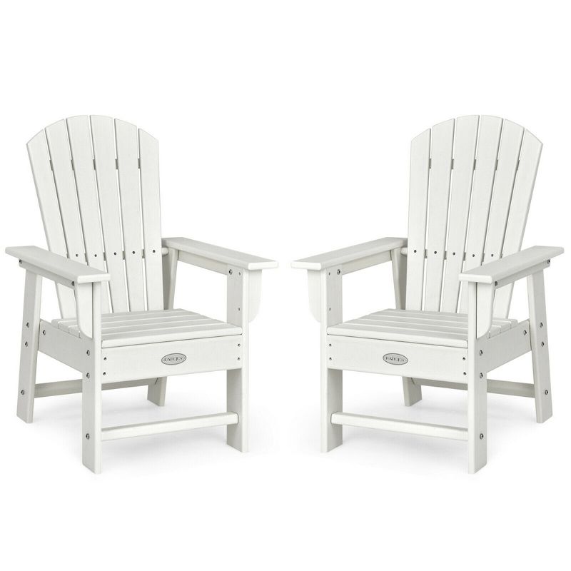Costway Set of 2 Kids Patio Adirondack Chair Armchair Weather Resistance Outdoor Chair, 1 of 6