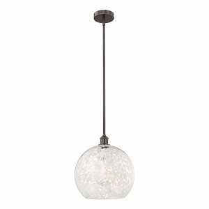 White Mouchette - 1 Light Stem Hung Pendant In Modern Style-16.13 Inches Tall and 13.75 Inches Wide - 1 of 1