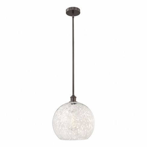 Innovations Lighting White Mouchette 1 - Light Pendant in  Oil Rubbed Bronze - image 1 of 1