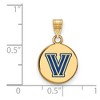 Black Bow Jewelry 14k Yellow Gold Plated Sterling Silver Villanova Wildcats NCAA Small Pendant - 2 of 3