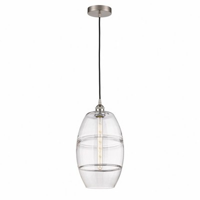 Vaz - 1 Light Cord Hung Mini Pendant In Industrial Style-18.5 Inches Tall and 10 Inches Wide