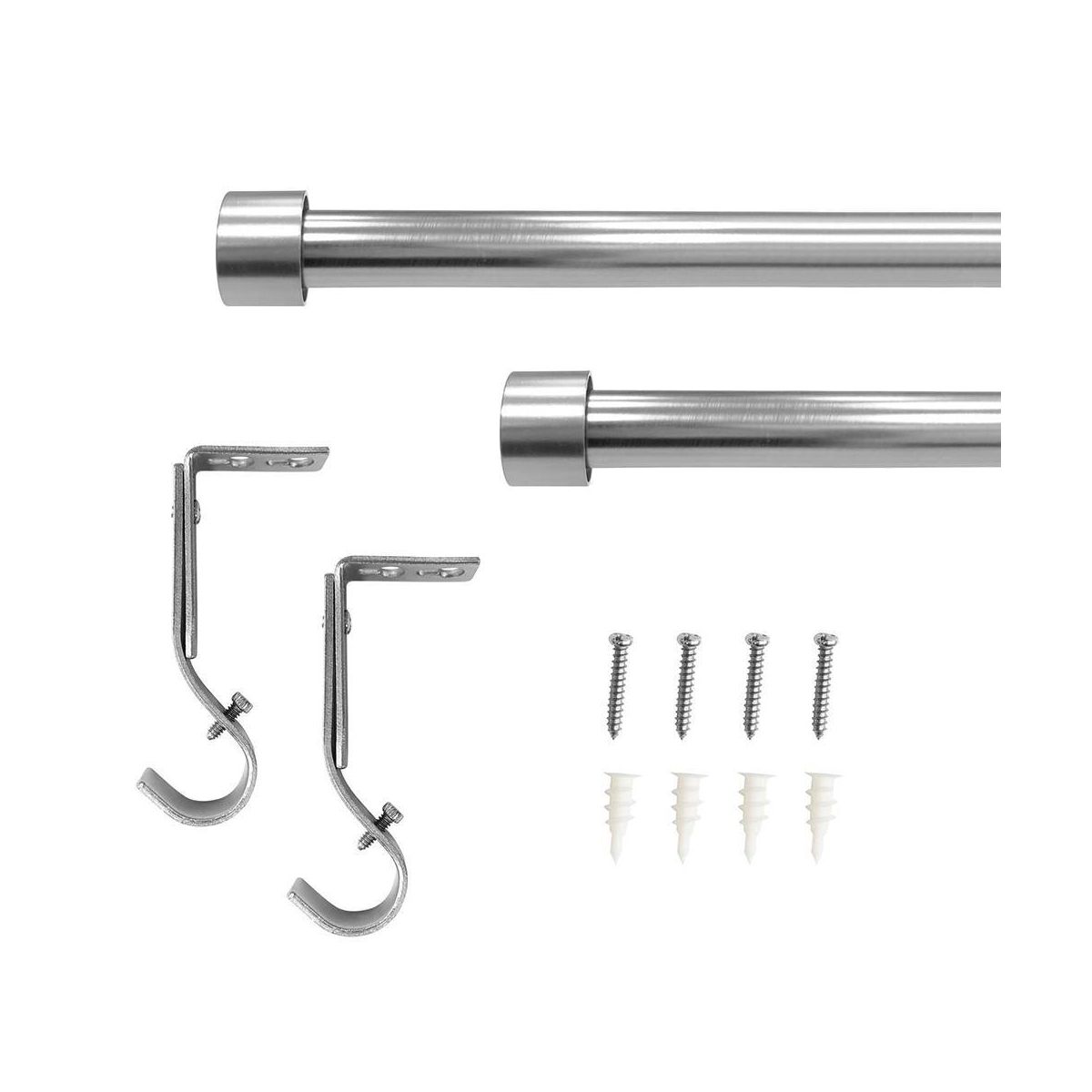 Lumi Home Furnishings End Cap Curtain Rod Set - thumbnail 5