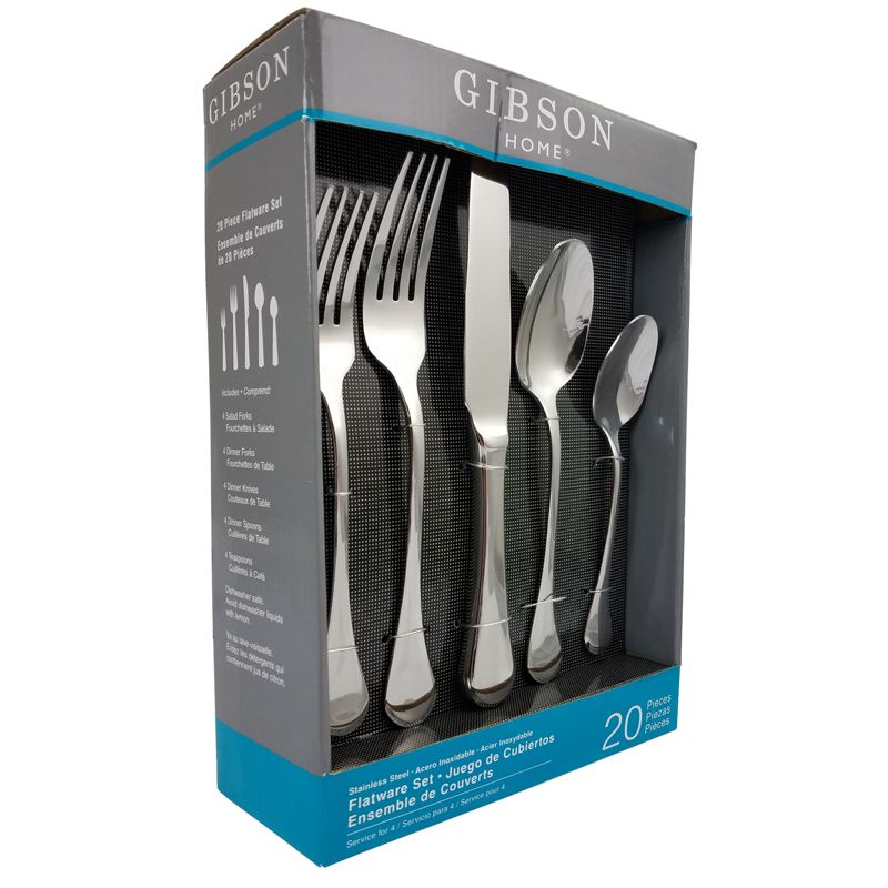 Gibson Home Classic Manchester 20 Piece Flatware Set, 1 of 6