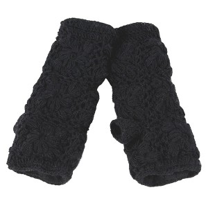 Flower Crochet Handwarmers_Nirvanna Designs - 1 of 4