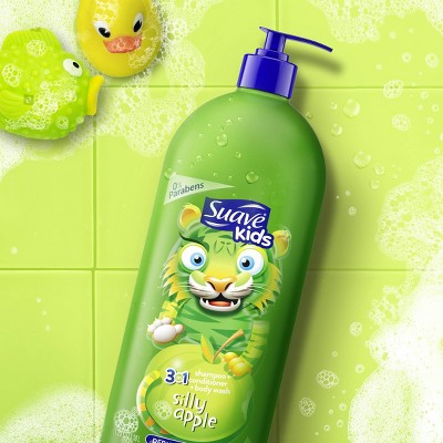 Suave Kids Apple 3-in-1 Shampoo + Conditioner + Bodywash - 40 fl oz